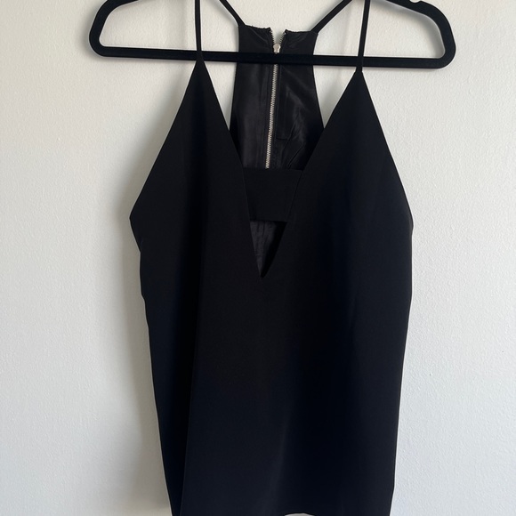 Cut Out Black Top - Picture 3 of 3